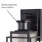 Vaxcel Hyde Park Metal Bronze Motion Sensor Dusk to Dawn Outdoor Wall Light Mission with Clear Glass T0662 - alternate 9